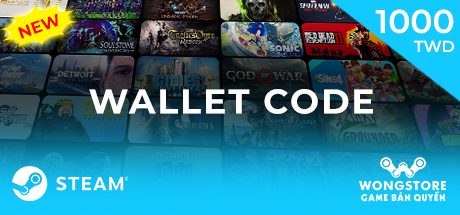 Steam code wallet 1000TWD (~765k VNĐ)