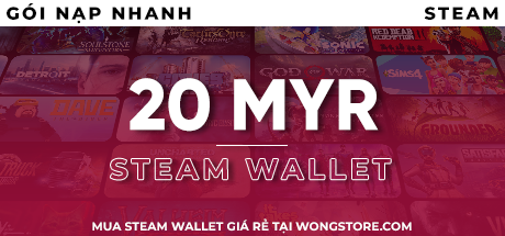 Steam code wallet 20 MYR (~131k VNĐ)